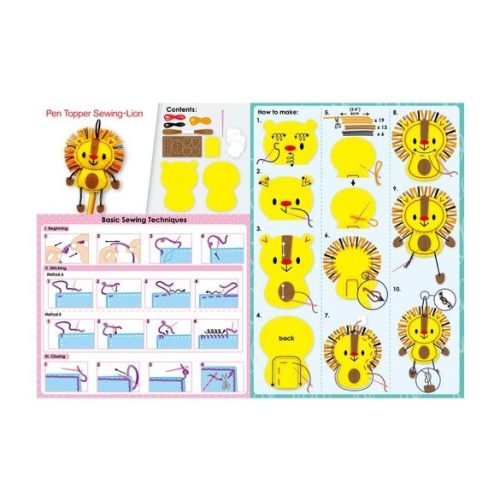 Avenir Kids- Plüss ceruzadísz varrás, oroszlán