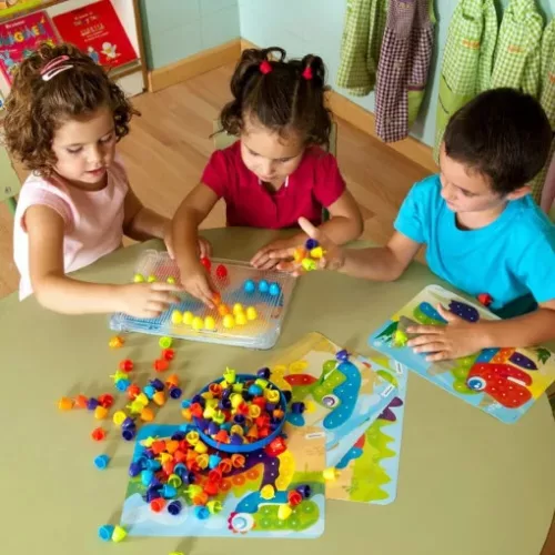 Pötyi készlet - Dínós, 20mm-es, 6 színű, 90db-os - MINILAND