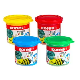   KORES - "Magic Clay" levegőre száradó gyurma, 4 szín