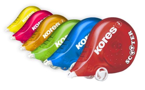 KORES - "Scooter" hibajavító roller, 4,2 mm x 8 m, vegyes színek