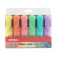 KORES Bright Liner Plus Pastel szövegkiemelő készlet, 6 különböző szín