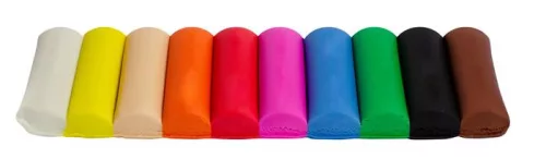 KORES - "Plastilina"Gyurma, 200 g, 10 szín