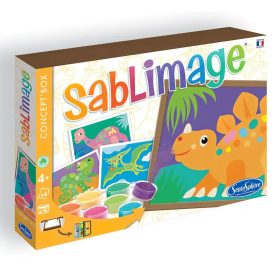   Sentosphere - Homokszórós képek, dinoszaurusz, képkeretté alakítható dobozban