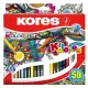 KORES - "Triangular" színesceruza készlet, 50 különböző szín