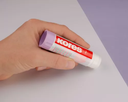 KORES - Ragasztóstift, pasztell színű tokban, 2x20 g, vegyes színek