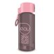 ARS UNA - BPA-mentes kulacs 650 ml, barna/rózsaszín