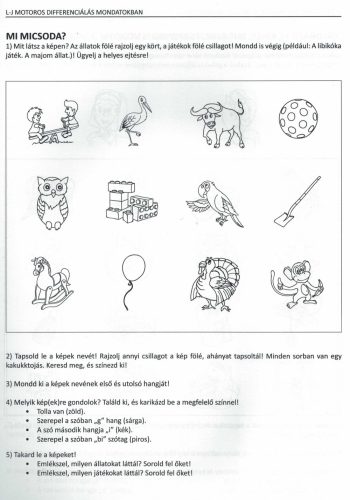 Kalandor Gyakorlófüzet auditív és motoros differenciáláshoz
