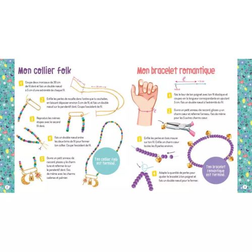 Auzou - Varázslatos ékszerkészítő készlet gyöngyökkel és medálokkal