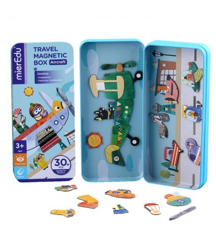 Mágneses puzzle játék - Repülők - Mieredu