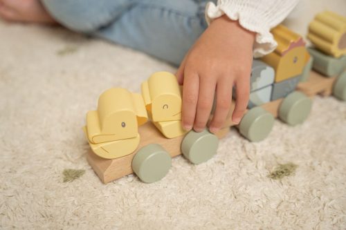 Little Dutch - vonat építőelemekkel - tyúkanyó és csibéi