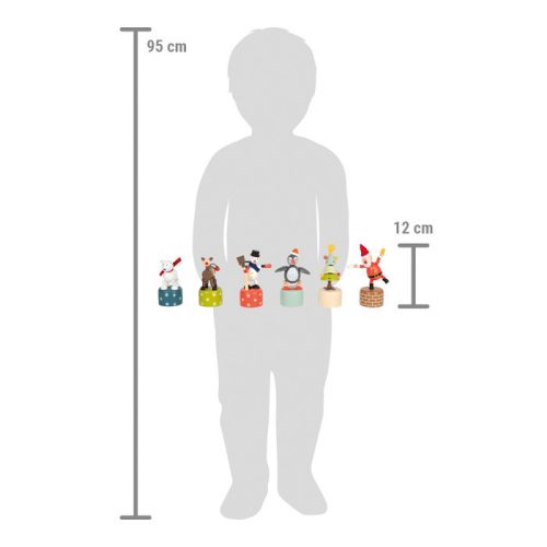 Táncoló karácsonyi figurák