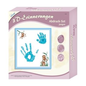 Mammut 3D-s emléknyomat készlet - kék díszdobozban