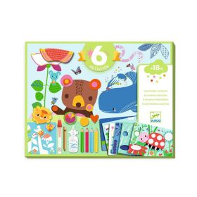   Djeco - Kreatív műhely - 6 technika 1 dobozban - Egér és barátai