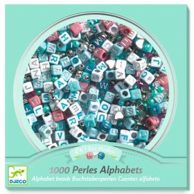   Djeco - Ékszerkészítő készlet - Betű gyöngyök, ezüst