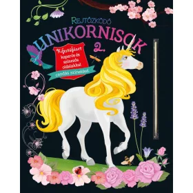 Rejtőzködő unikornisok 2. - Kifestőfüzet kaparós