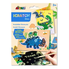   Avenir Kids-Karckép üdvözlőkártya készítő,Dinoszauruszok  - Kreatív játék