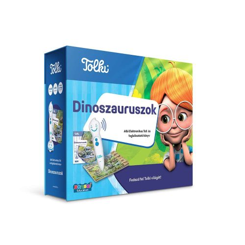 Dinoszauruszok készlet - Interaktív foglalkoztató könyv - Tolki