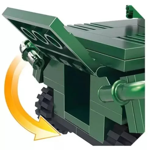 COGO® 7002 | legó-kompatibilis katonai építőjáték | 185 db építőkocka | Páncélozott harcjármű