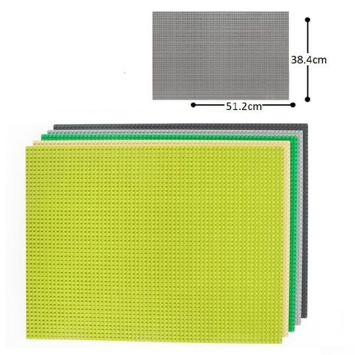 WANGE® 8807 | legó-kompatibilis alaplap | 38,4×51,2 cm - sötétszürke