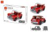 WANGE® 2885 | legó-kompatibilis autós építőjáték | 115 db építőkocka | Supercar piros mini