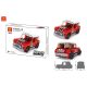 WANGE® 2885 | legó-kompatibilis autós építőjáték | 115 db építőkocka | Supercar piros mini