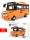 WANGE® 3973 | legó-kompatibilis építőjáték | 367 db építőkocka | Narancssárga iskolabusz