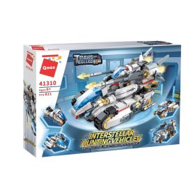   QMAN® 41310 | legó-kompatibilis építőjáték | 821 db építőkocka | 4 az 1-ben Csillagközi vadász