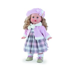   Marina&Pau baba - Tina rózsaszín kabátkával és sapkával - díszdobozban