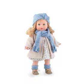   Marina&Pau baba - Tina őszi kabátkában, sállal, kék sapkával