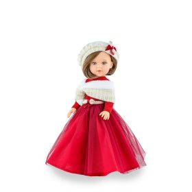   Marina&Pau baba - Natale varázslatos piros ruhában, díszdobozban