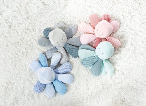 Nattou foglalkoztató plüss Lapidou Octopus - Kék