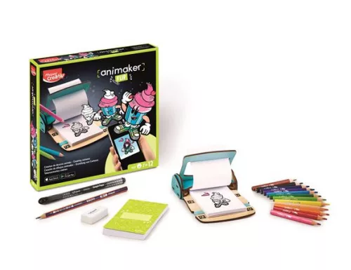 Animációkészítő készlet applikációval, mini, MAPED CREATIV "Animaker Flip", Pop
