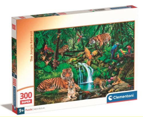 Clementoni- Puzzle - 300 db - Relytekhely a dzsungelben