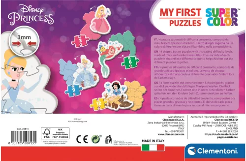 Clementoni - Első Puzzle - 3-6-9-12 db - Disney Hercegnők