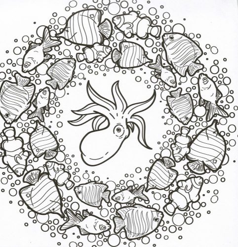 Mandalák és színezők - Víziállatok