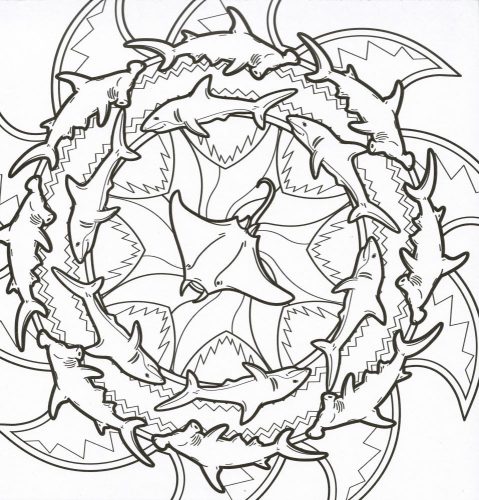 Mandalák és színezők - Víziállatok