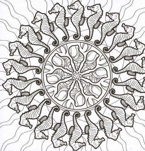 Mandalák és színezők - Víziállatok