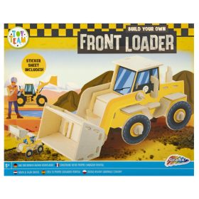   3D modell fa járművek matricákkal, homlokemelő munkagép Grafix