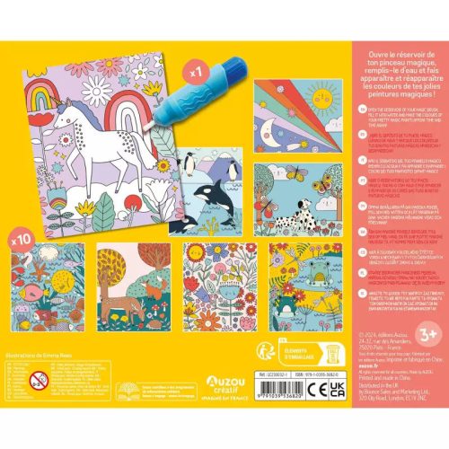 Auzou - Vízzel festő játékkészlet - Csodálatos állatok