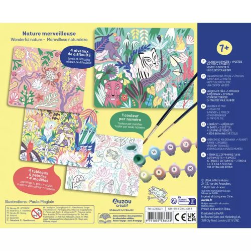 Auzou - Kreatív festés számok szerint - Természet