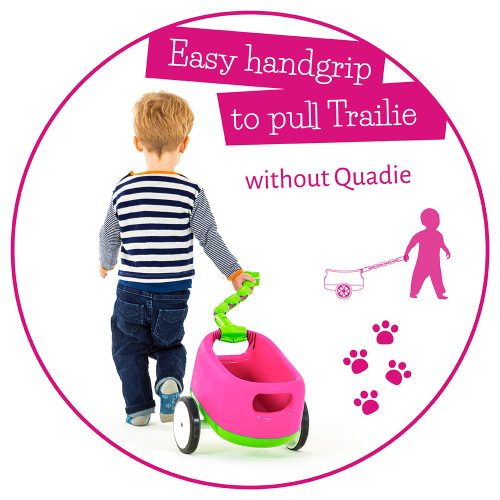 Négykerekű kismotor utánfutóval - Rózsaszín