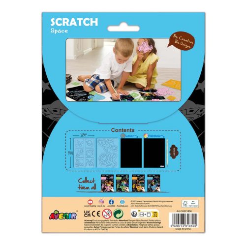 Avenir - Karckép készítés stencillel - Világűr