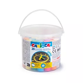   Carioca baby - Maxi kimosható aszfaltkréta vödörben - 20 db-os készlet