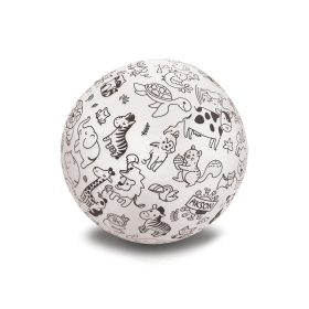 Felfújható, színezhető labda - Állatokkal - Akson