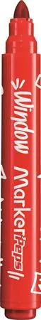 Ablakfilc készlet, vastag, törlőkendővel, 5 mm, MAPED "Marker'Peps", 6 különböző szín
