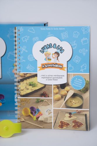 “Lukas & Lea a konyhában” kék szett – Előételek, főételek, desszertek