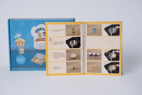 “Lukas & Lea a konyhában” kék szett – Előételek, főételek, desszertek