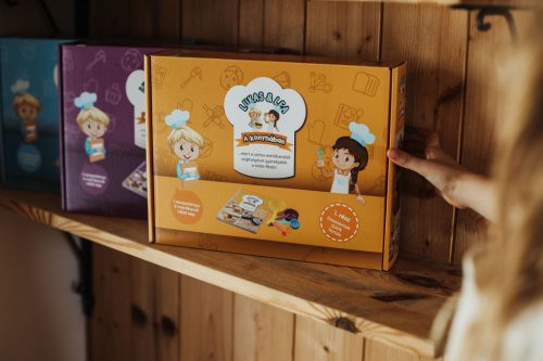 “Lukas & Lea a konyhában” kék szett – Előételek, főételek, desszertek