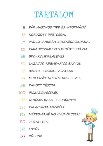 “Lukas & Lea a konyhában” kék szett – Előételek, főételek, desszertek