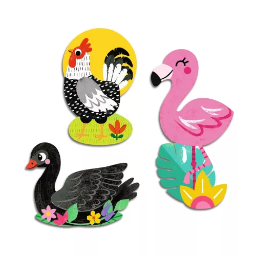 Djeco - Matricák - Madarak - Birds